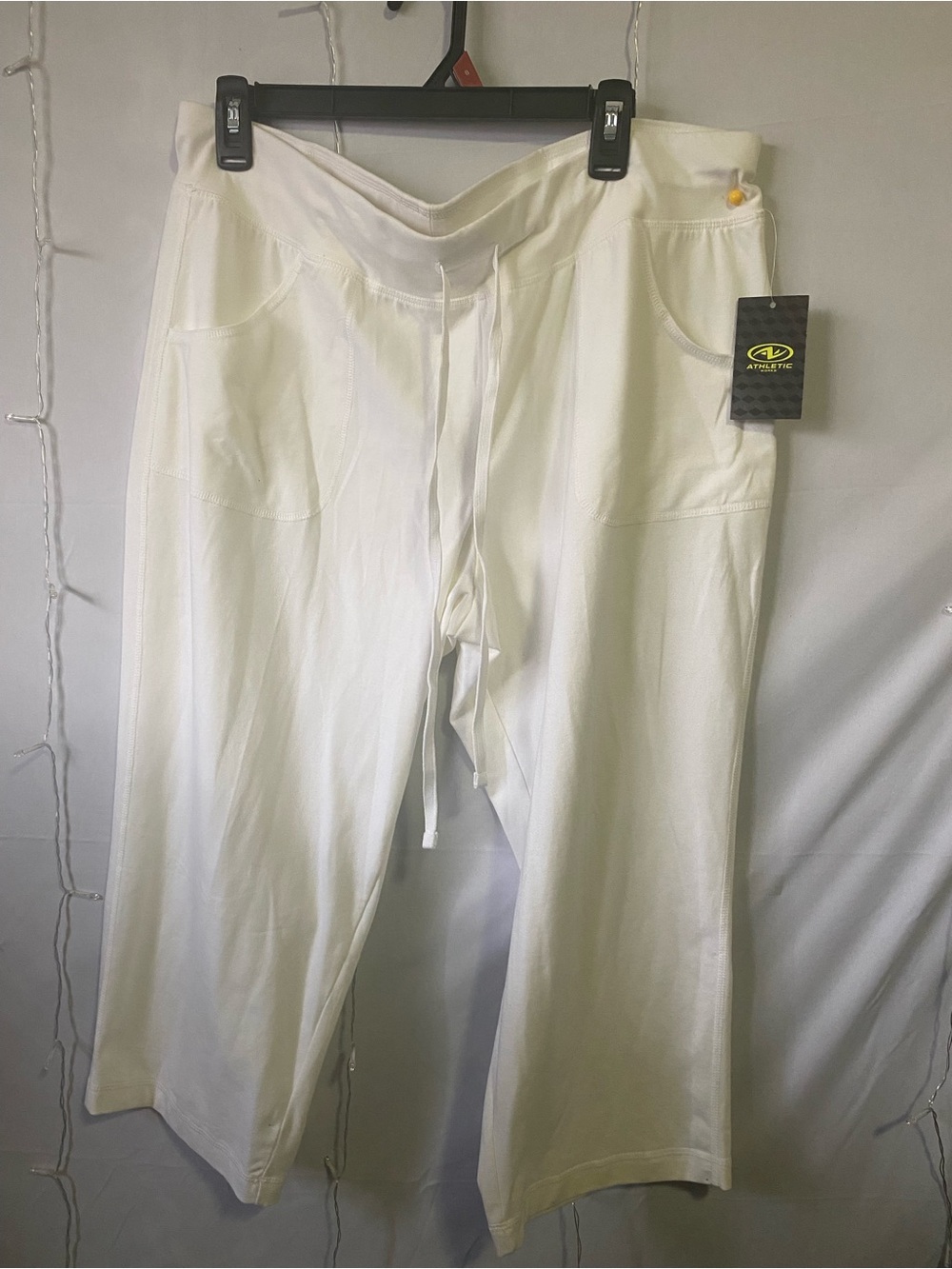 White Drawstring Men's Pants